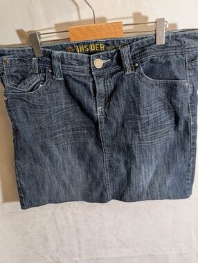 Y2K McBling Grunge Insider Premium Denim Skirt